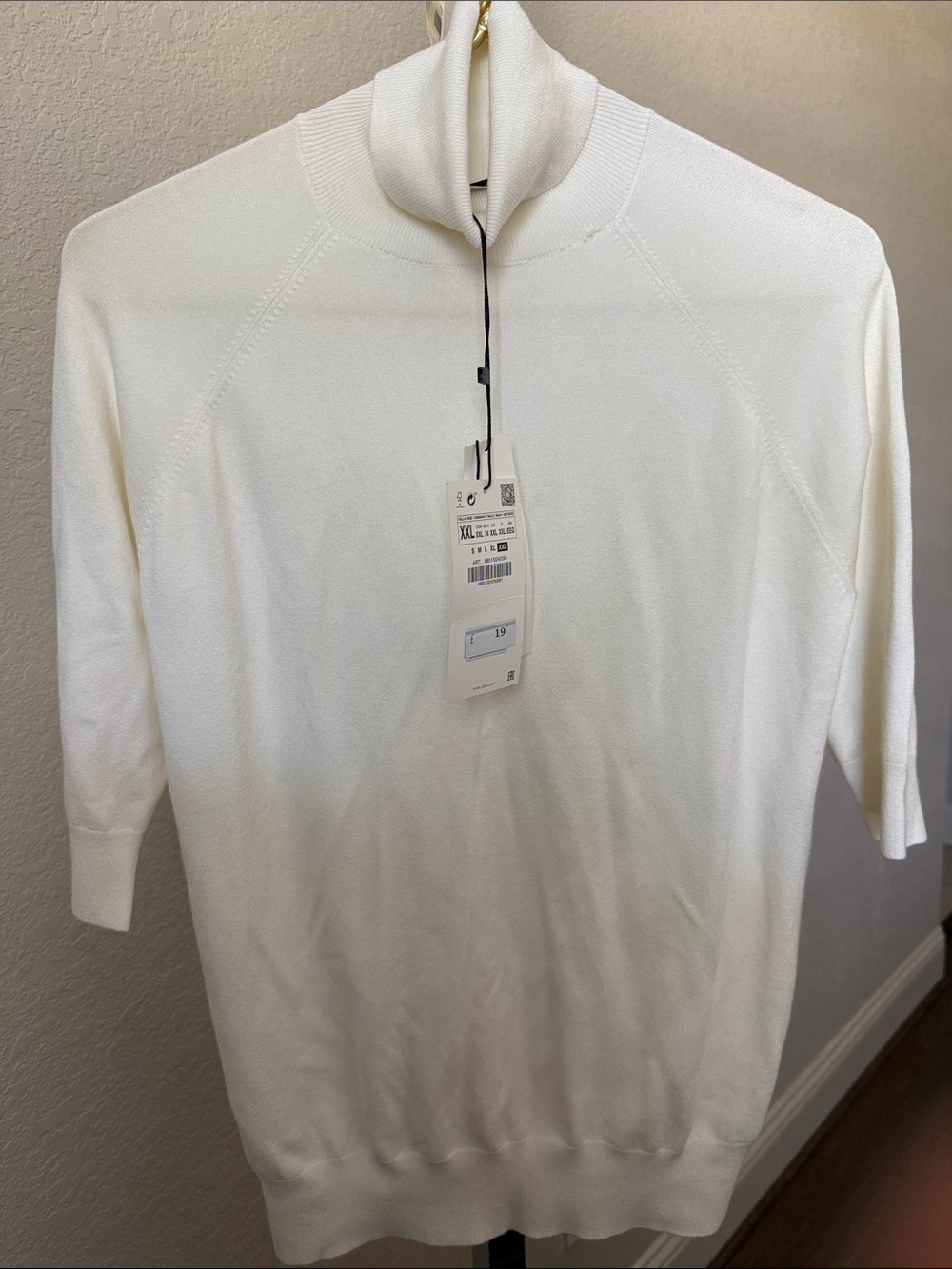 Zara Cream Turtleneck Sweater